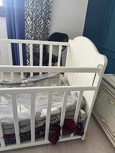 smart air: Детская кроватка с бортиками, белая. Как люлька, можно качать ребенка — 3