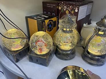 LED декоративные снежные шары-лампы - Настольные светильники в виде