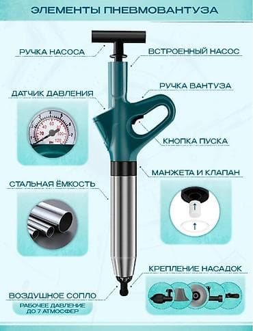 съемник для форсунок: Пневмовантус с компрессионным насосом и набором насадок Универсальный — 8