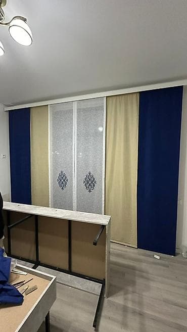 Жапон панелдери, Комплектте карнизи бар, Даяр буюм, Конок бөлмөсү үчун