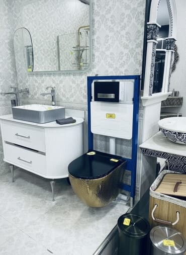 уличный туалет: Унитаз Подвесной(Инсталляция), Новый, Материал: Керамика — 1