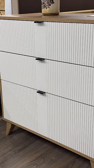 Офис эмереги: Кийим үчүн комод, Жаңы, Күзгүсүз, ЛДСП, түсү - Ак, Өзү алып кетүү, Акысыз жеткирүү, Акылуу жеткирүү — 3