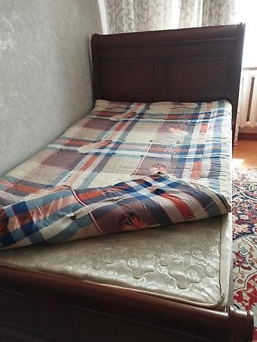 сонун мебель: Классическая односпальная кровать с изголовьем и изножьем из — 2