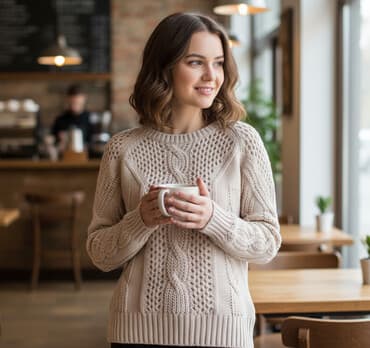 шерстяные кофты женские больших размеров: Кофта, M — 1