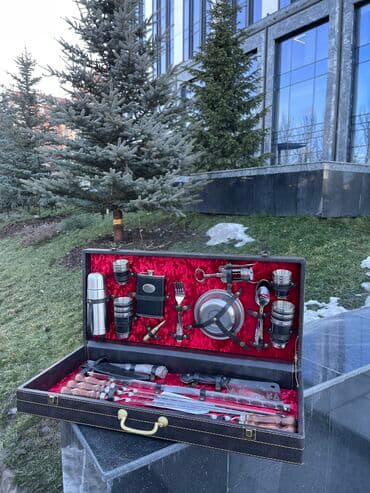 набор для шашлыка в кейсе: Самый топовый набор!!! 45 предметов Все на 6 персон А — 3