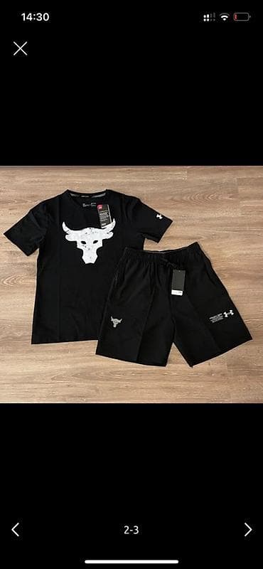 спартивный одежда: Мужской спортивный костюм, M, L, Under Armour, Новый, цвет - Черный, Самовывоз, Платная доставка — 1