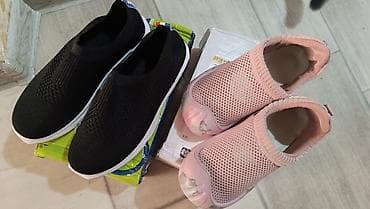 Летние дышащие слипоны (2 пары) - Черные слипоны: универсальная — 2