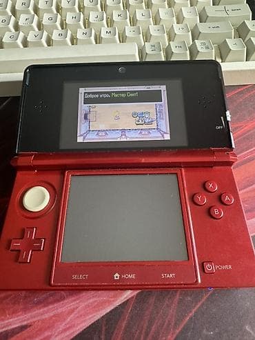 нинтендо: Old Nintendo 3DS (red metallic), идеальное состояние, родной кузов — 8