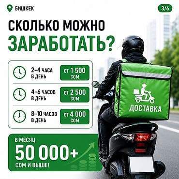 куреры: Требуется Велокурьер Подработка, Гибкий график, Премии, Студент — 3