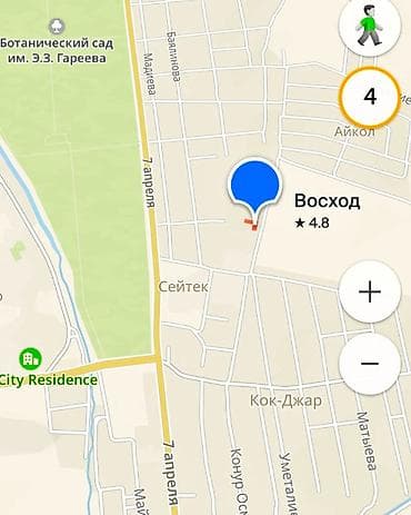 квартиры мкр кок жар: 1 комната, 43 м², Элитка, 1 этаж, Готовая ПСО (под самоотделку) — 6