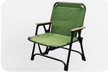 стул для природы: Походный складной стул, Новый, Другой материал, цвет - Зеленый — 1