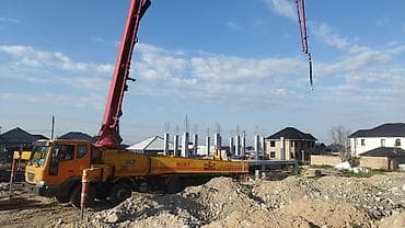 аренда пескоструй: Услуга автобетононасоса (DAEWOO/KCP) на стройплощадке. - Тип техники — 4