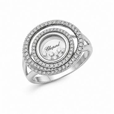 Личные вещи: Кольцо «Chopard Sparkle» из серебра 925 - Артикул: 7754 - Бренд — 1