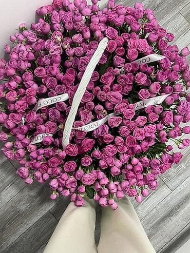 эустому: Подарочные корзины и композиции - Цветочные корзины-премиум: - — 2