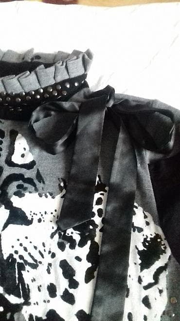 Кофты, свитеры: Оригинальное трикотажное платье, для молодой девушки. На сером — 3