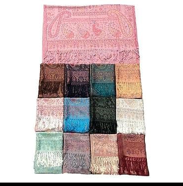 пуховик турция: Палантин-шаль с жаккардовым «пейсли» - Большой размер: удобно носить — 2