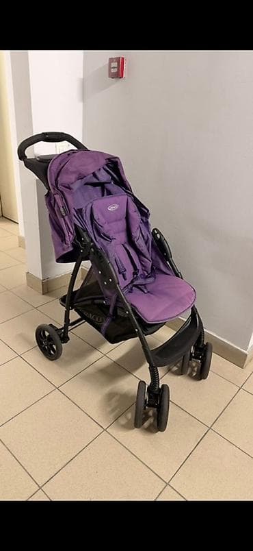 прогулочные коляски лето: Прогулочная коляска Graco, фиолетовая - Тип: прогулочная, складная — 2