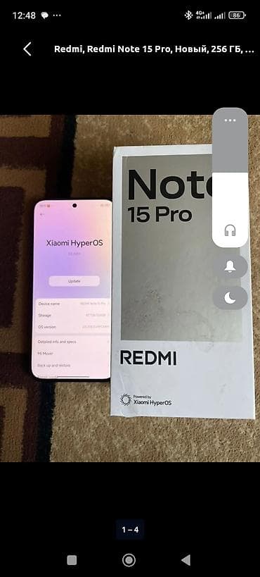 xiaomi mi band 8: Redmi, Redmi Note 15 Pro, Б/у, 256 ГБ, цвет - Черный, 2 SIM — 1