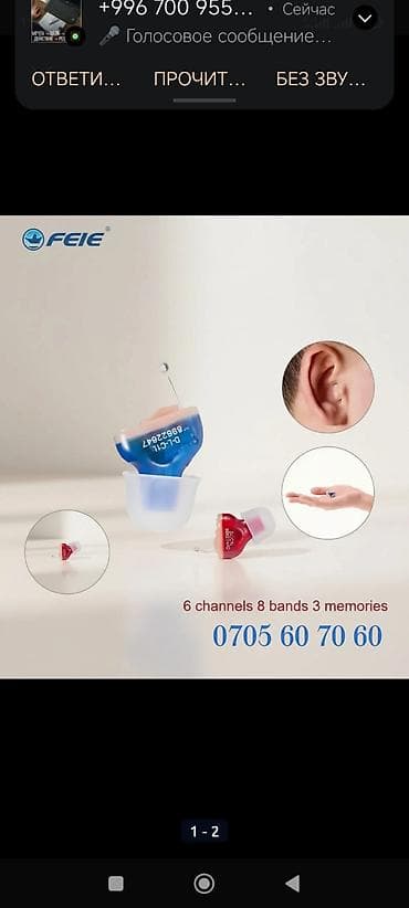 Слуховые аппараты: Слуховые аппараты# Внутриканальный слуховой аппарат FEIE - — 1