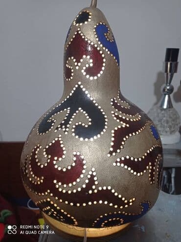 синий лампа: Светильник ночник ручная работа экологически чистыйоригинальные лампы — 3