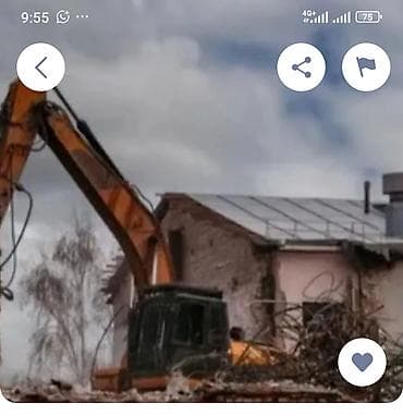 Услуги демонтажа и сноса зданий спецтехникой - Машинный демонтаж