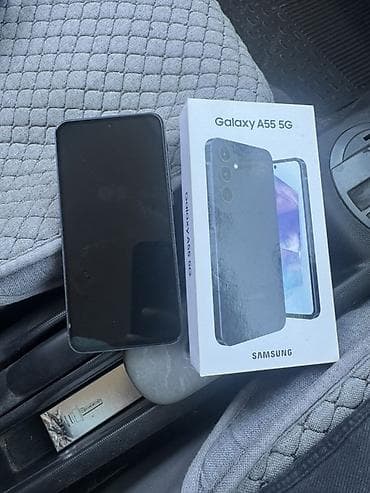 Техника жана электроника: Samsung Galaxy A55 5G, Колдонулган, 128 ГБ, түсү - Көк, 1 SIM, 2 SIM — 3