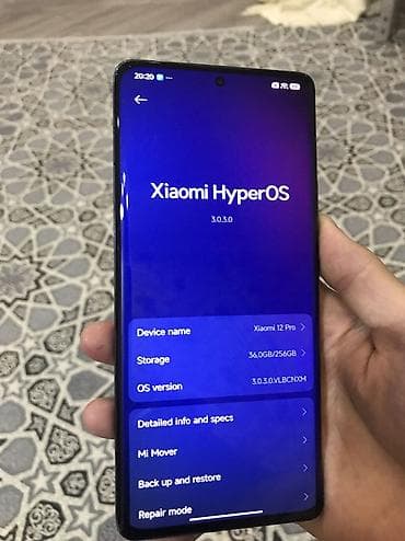 aiphone x: Xiaomi, 12 Pro, Б/у, 256 ГБ, цвет - Серый, 2 SIM — 3