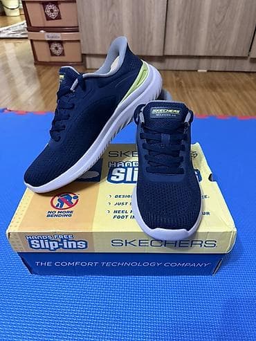 Мужская обувь: Мужские кроссовки, 42.5, Skechers, Новый, цвет - Синий, Самовывоз — 3