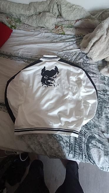 кожаные брюки: Продам белую олимпийку pit bull germany, состояние отличное без дырок — 2