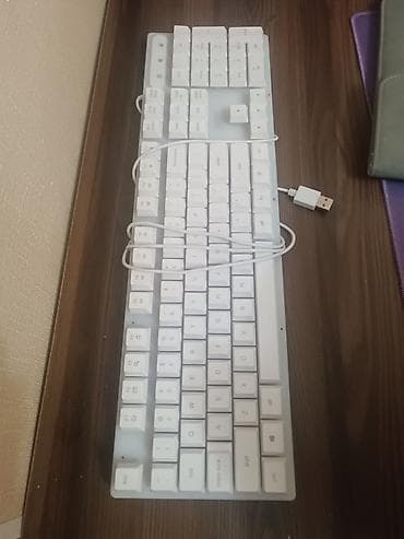 Клавиатура, Проводное подключение, Размер: 100%