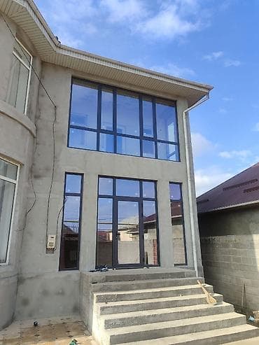 Панорамное остекление фасада частного дома - Современная алюминиевая