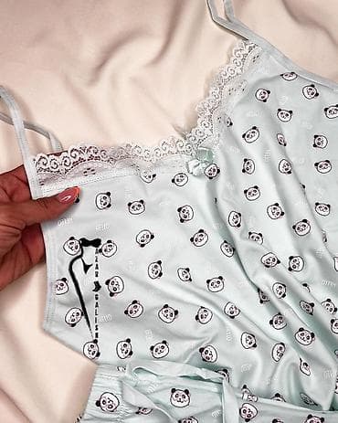 s: Комплект, Майка, Шортики, Хлопок, С кружевом — 3