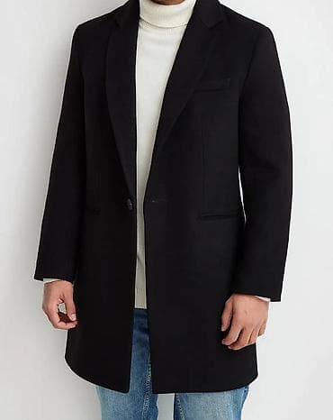 халаты бу: Мужское пальто на рост 175+- хорошо зайдет, 80% шерсть/20% полиэстер — 1