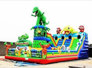 качела бу: Надувной игровой комплекс «Chameleon Slide» с горкой и тематикой — 1