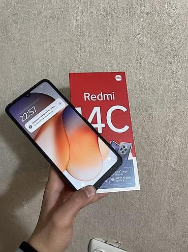 Видео оюндар жана приставкалар: Redmi, Redmi 14C, Жаңы, 128 ГБ, түсү - Кара, 2 SIM, eSIM — 4