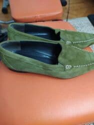 Киреге берилүүчү кийимдер: Продаю женские мокасины,чистая кожа- замша,шикарный цвет хаки,в — 16