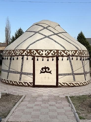 Аренда юрты, Каркас Деревянный, 75 баш, Казан, Посуда, С полом