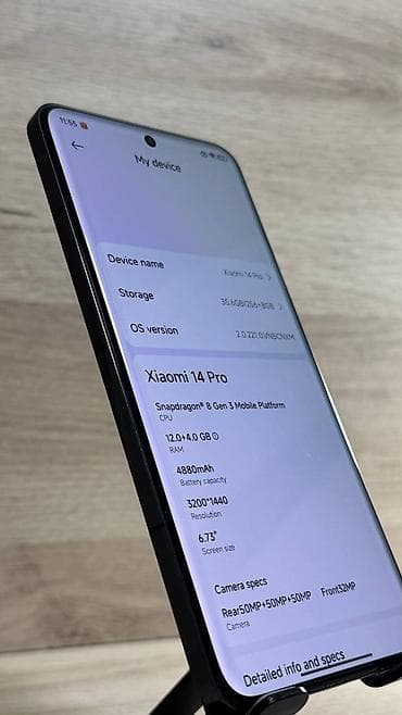 mi 14: Xiaomi, 14 Pro, Б/у, 256 ГБ, цвет - Черный, 2 SIM — 2
