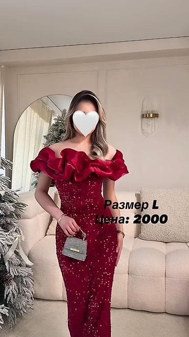 боне: Вечернее платье, Короткая модель, С рукавами, M — 3