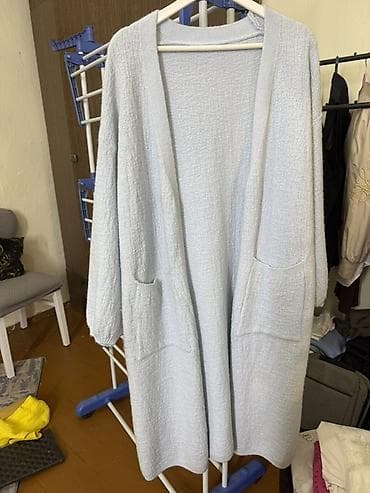 ночные рубашки: Длинный женский кардиган без застёжек. - Цвет — 2