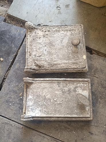 жидкий метал: Чугунные дверцы для печи/каминной топки (2 шт.) - Материал: массивный — 2