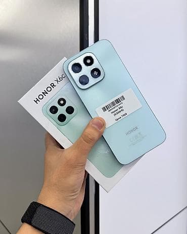 Honor X6c, Б/у, 256 ГБ, цвет - Голубой, В рассрочку, 2 SIM
