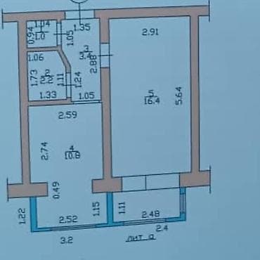 5: 1 комната, 38 м², Золотой квадрат Индивидуалка, 5 этаж, Евроремонт — 8