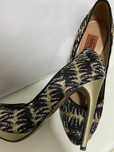 Туфли "Missoni" original размер 37, высота каблука 11 см. Без коробки — 6