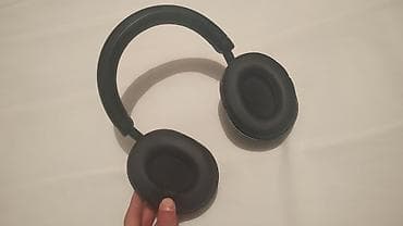 Беспроводные накладные наушники, черные. Основные особенности: -