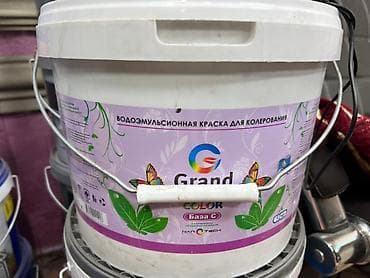 Водоэмульсионная краска Grand Color (База C) в пластиковом ведре at lalafo.kg Водоэмульсионная краска Grand Color (База C) в пластиковом ведре