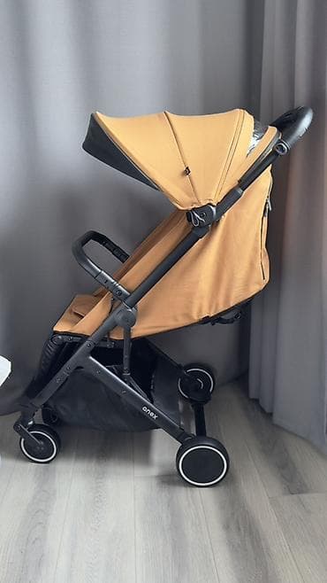 Коляски: Прогулочная коляска Anex Air-X (цвет: горчичный/чёрный) - Лёгкая и — 2