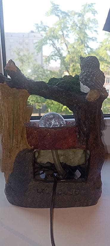 где можно купить аквариум: Настольный декоративный фонтан «Совы у водопада» Высота 27 см — 5