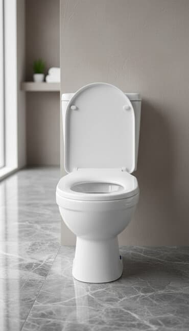 устанавливаем унитазы: Унитаз Напольный, Материал: Фаянс — 1