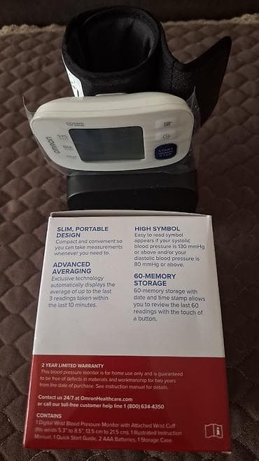 тонометров: Тонометр на запястье OMRON 3 Series Wrist (Blood Pressure Monitor) - — 4